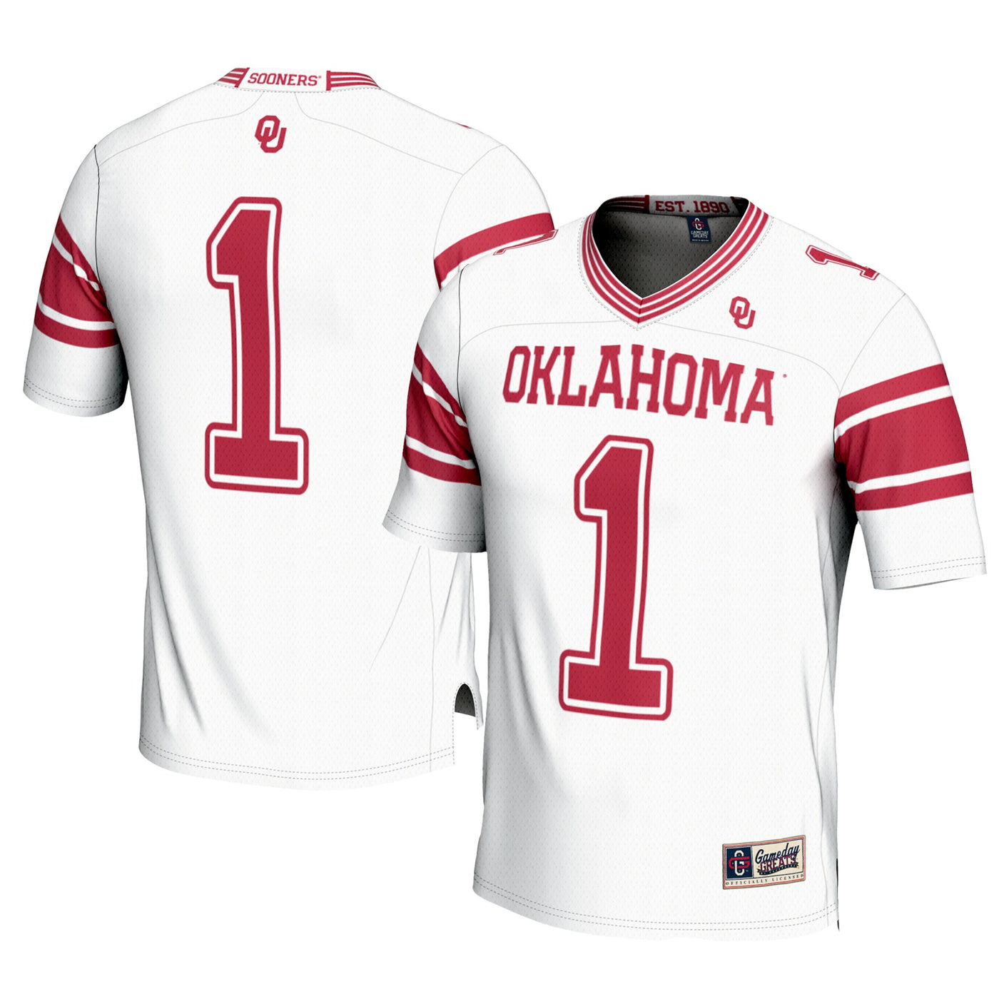 GameDay Greats #1 White Oklahoma Sooners Football Jersey