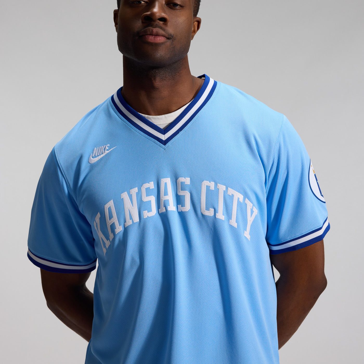 Kansas City Royals Bo Jackson Nike Light Blue Throwback Cooperstown Collection Limited Jersey
