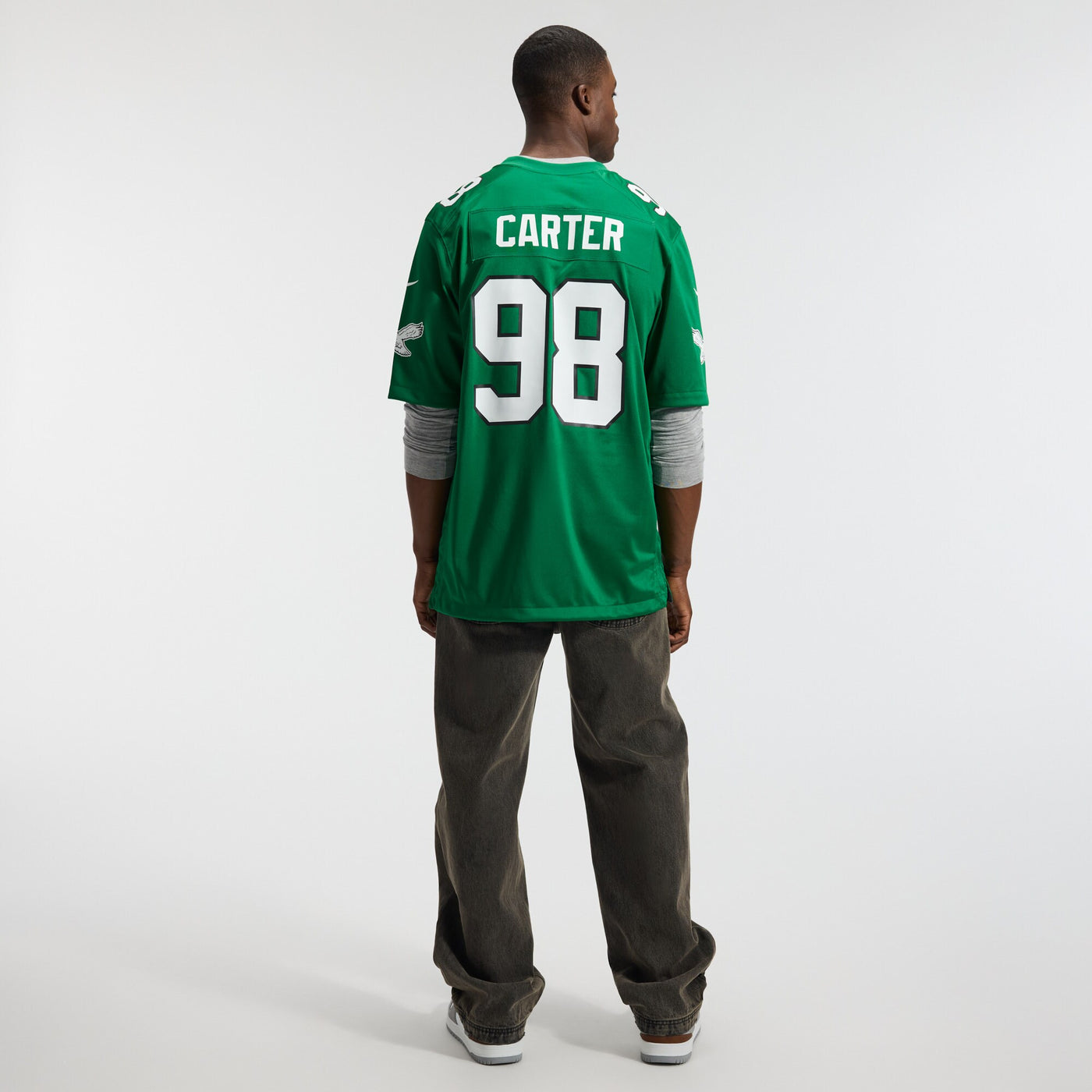 Philadelphia Eagles Jalen Carter Nike Kelly Green Alternate Game Jersey