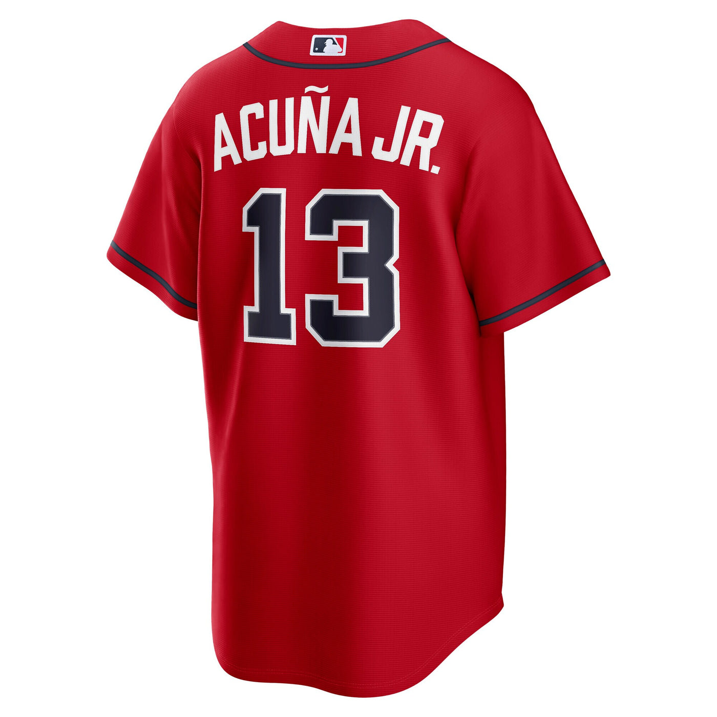 Atlanta Braves Ronald Acuña Jr. Nike Red Alternate 2 Replica Jersey