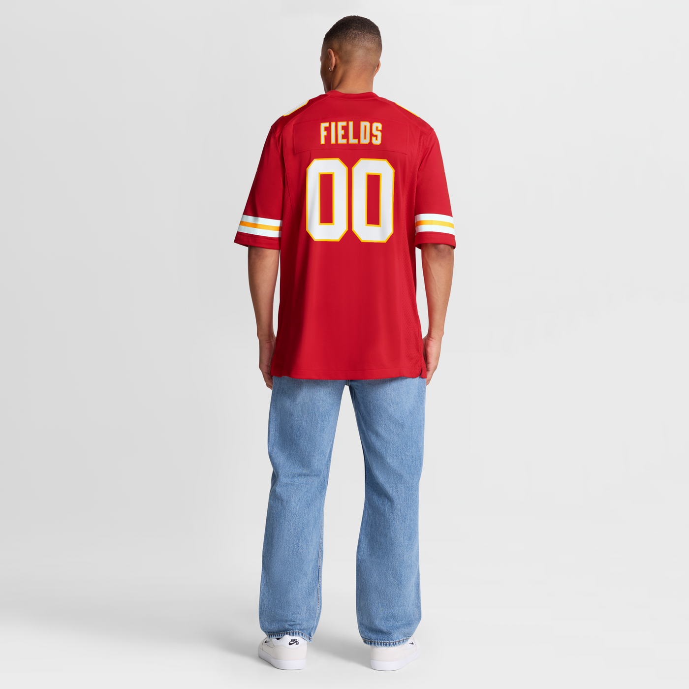 Kansas City Chiefs Justin Fields Nike Red Game Jersey