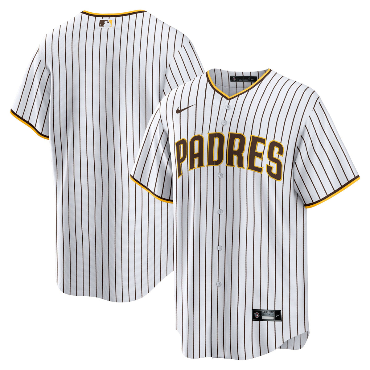 San Diego Padres White Home Blank Replica Jersey