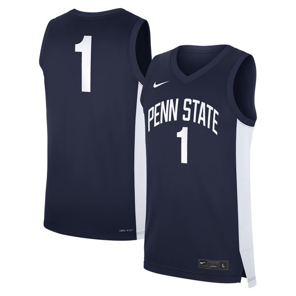 Nike #1 Navy Penn State Nittany Lions Road Replica Jersey