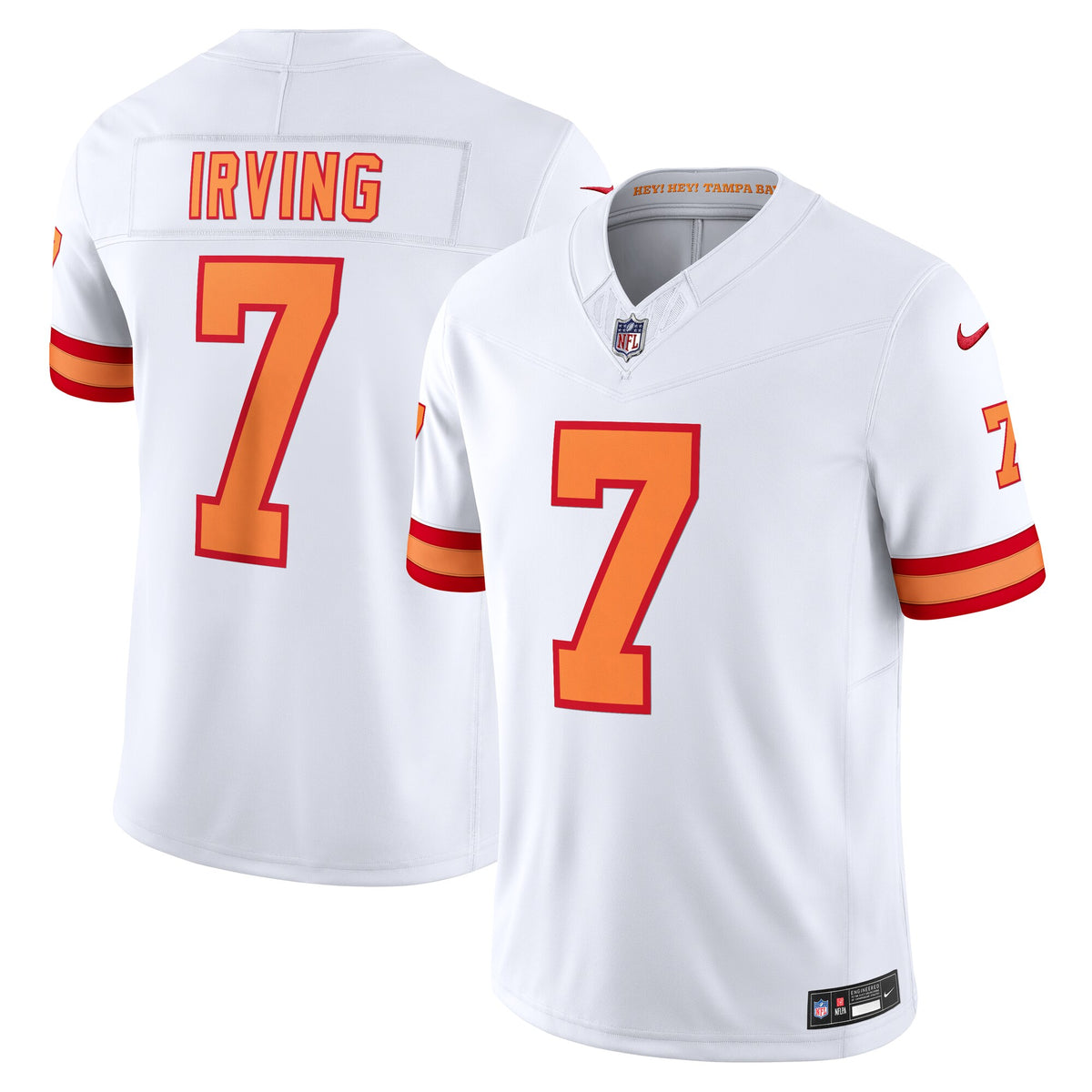 '76 Tampa Bay Buccaneers Bucky Irving White Vapor F.U.S.E. Player Limited Jersey