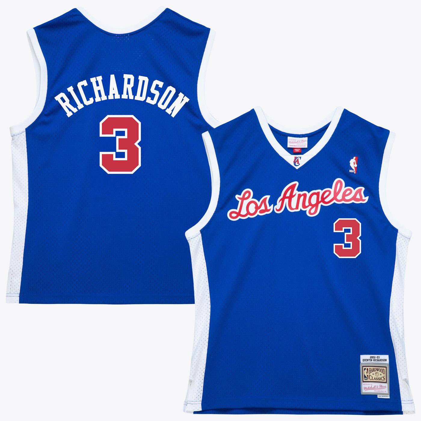 Los Angeles Clippers Mitchell & Ness Quentin Richardson 2002 Swingman Authentic Jersey - Royal Blue