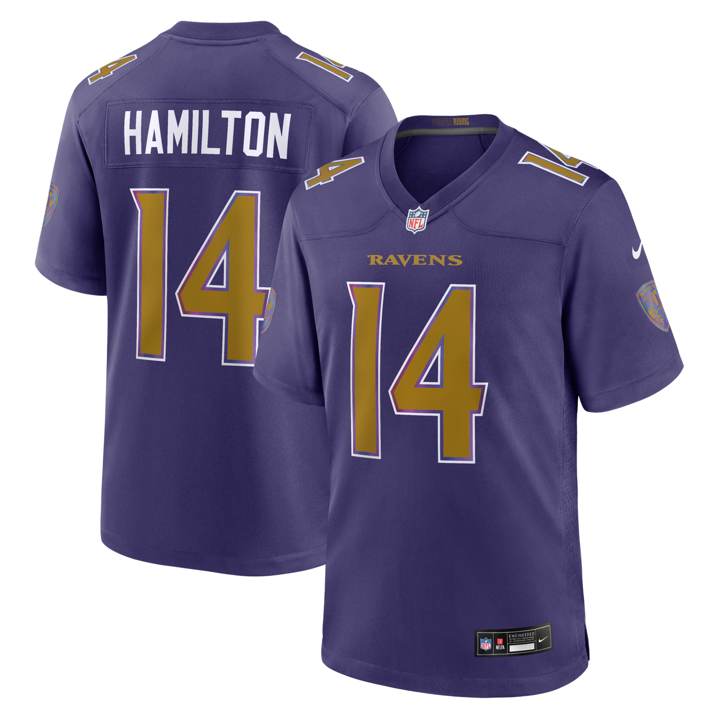 Baltimore Ravens Kyle Hamilton Nike Purple Alternate Game Jersey