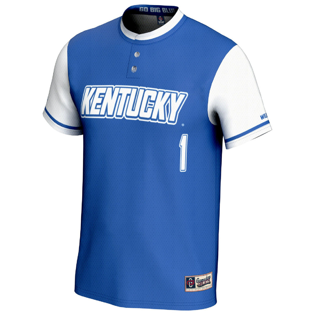 #1 Kentucky Wildcats GameDay Greats Lightweight Softball Fashion Jersey - Royal/White