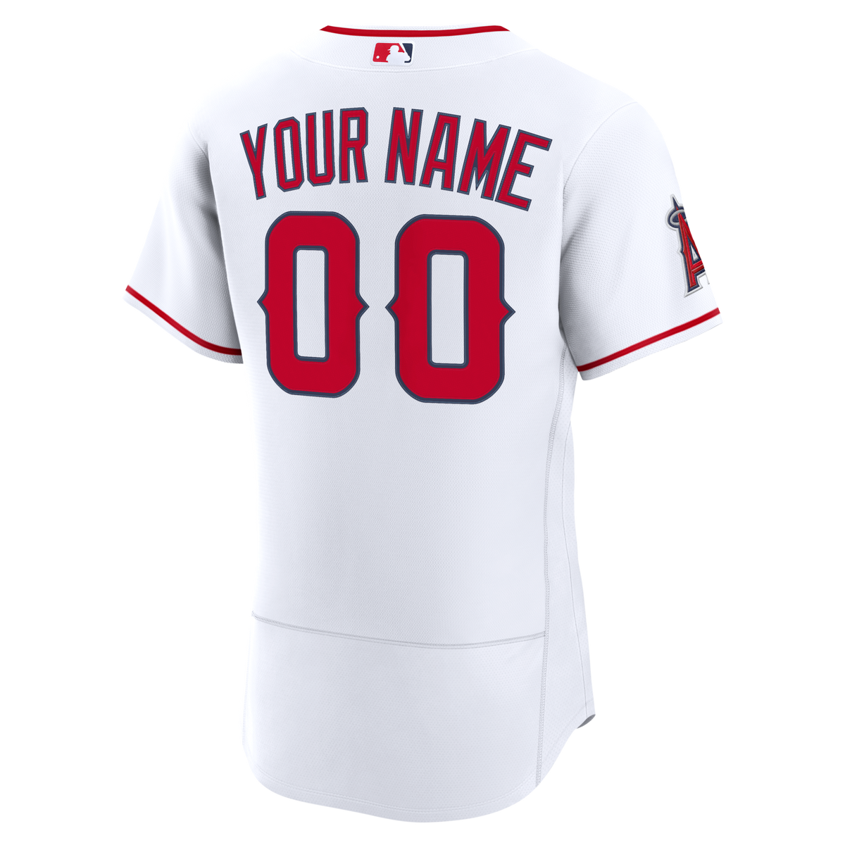 Los Angeles Angels White Home Authentic Custom Jersey