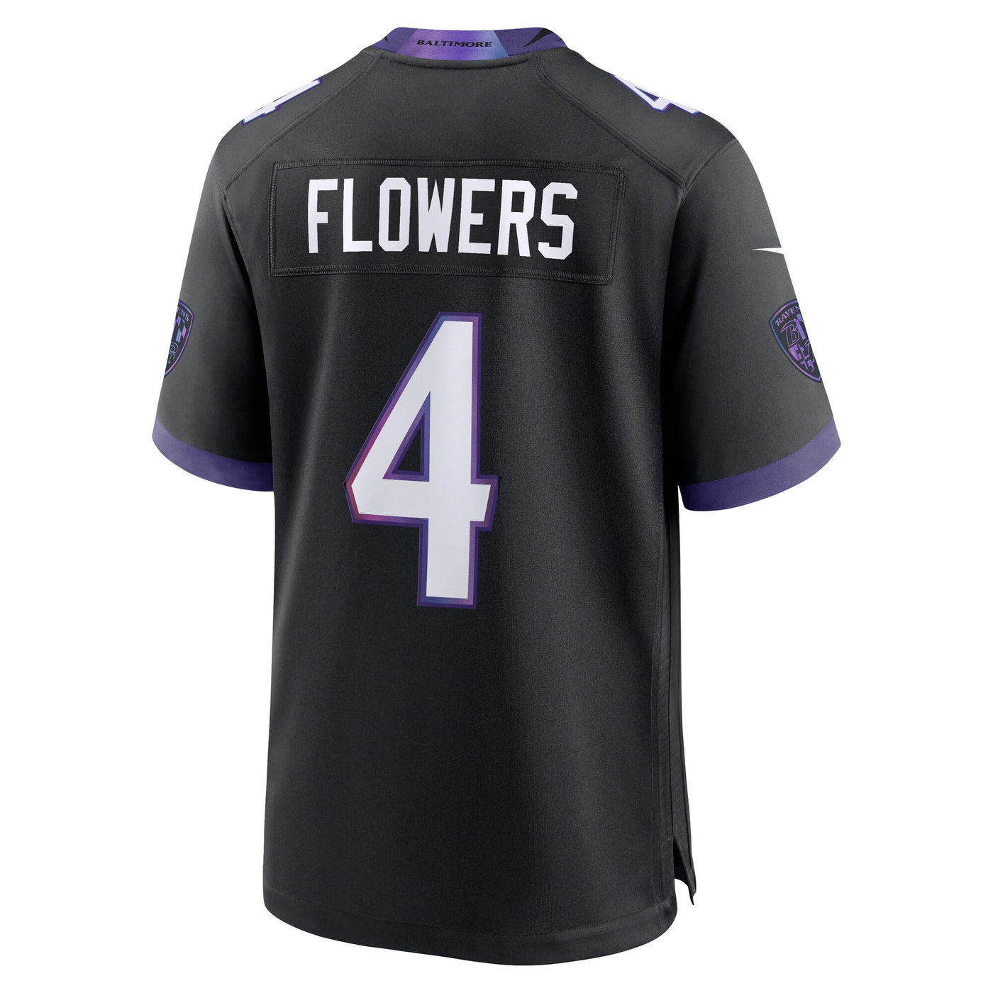 Baltimore Ravens Zay Flowers Nike Black Alternate Game Jersey