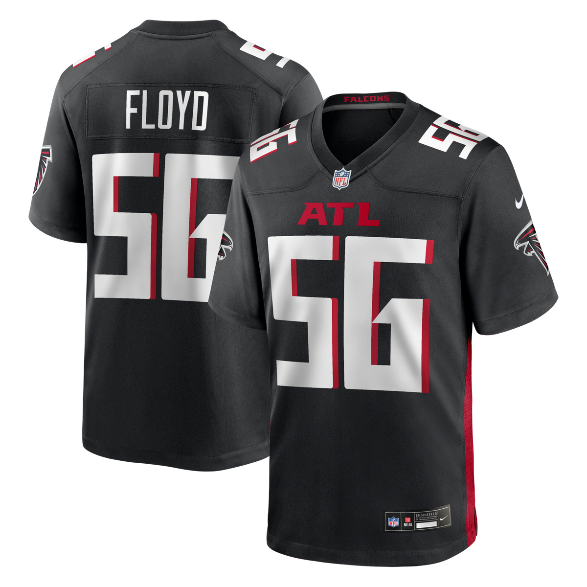Atlanta Falcons Leonard Floyd Black Team Game Jersey