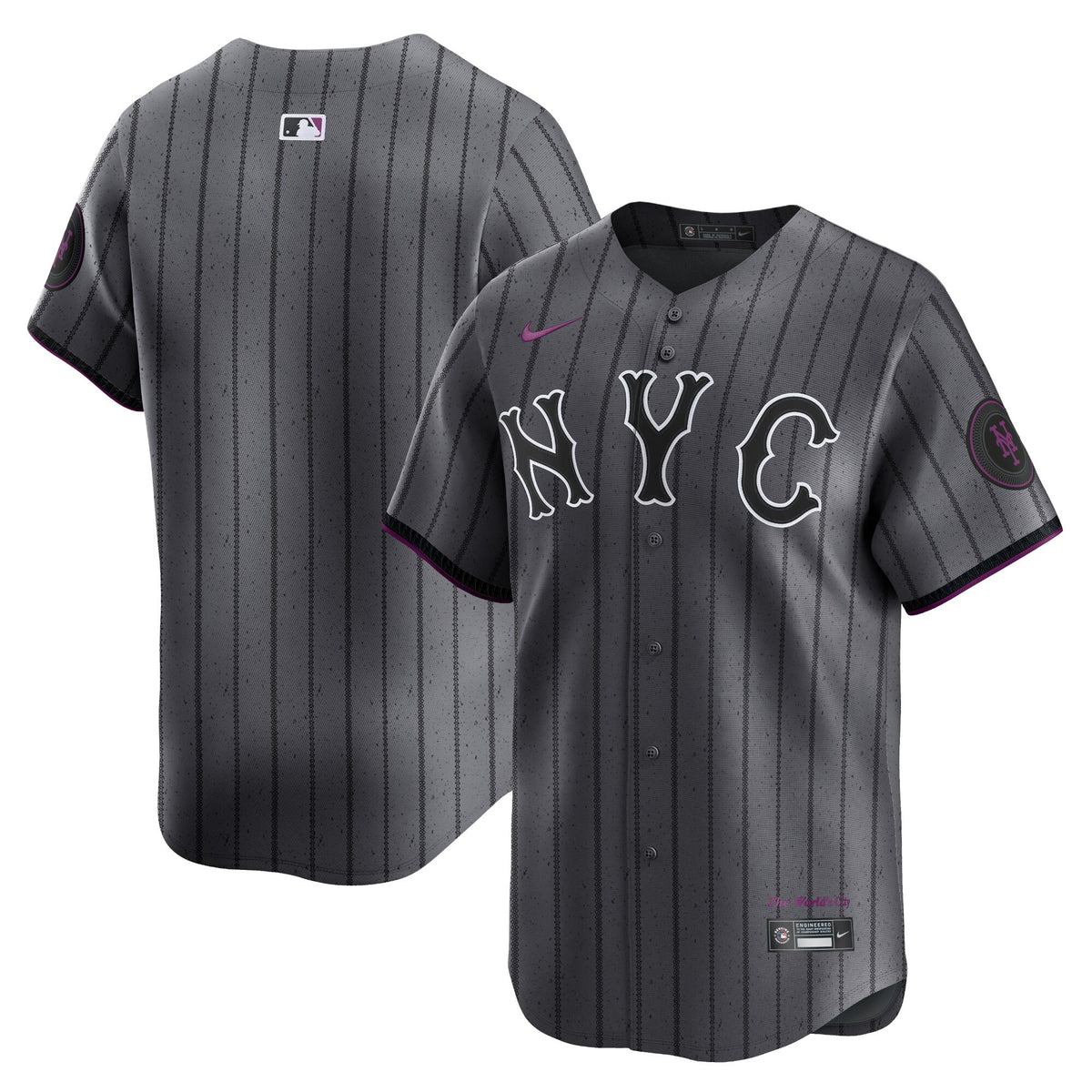 New York Mets Graphite 2024 City Connect Limited Jersey