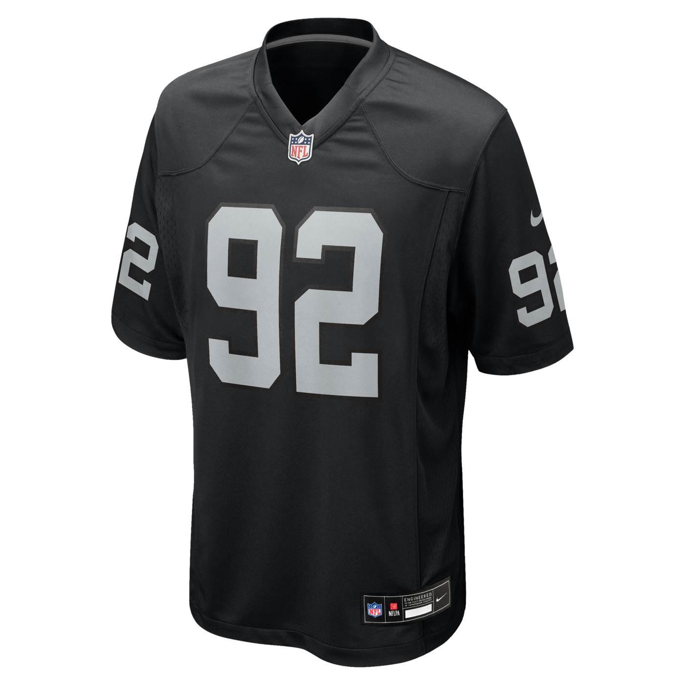 Las Vegas Raiders Richard Seymour Nike Black Retired Player Game Jersey