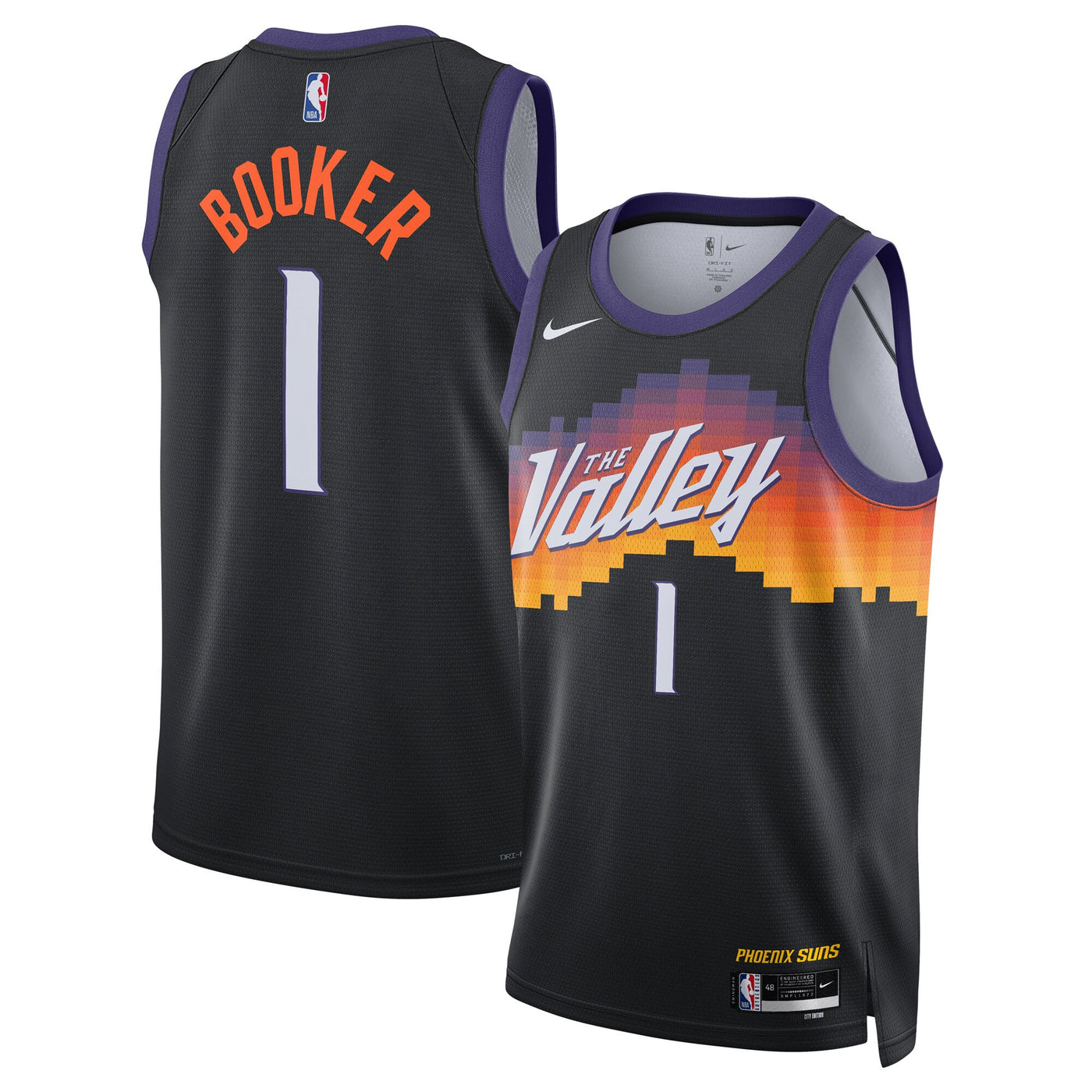 Phoenix Suns Nike 2025/26 City Edition Swingman Jersey - Black - Devin Booker