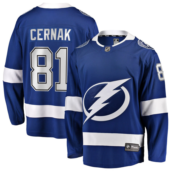 Tampa Bay Lightning Erik Cernak Fanatics Blue Home Breakaway Player Jersey