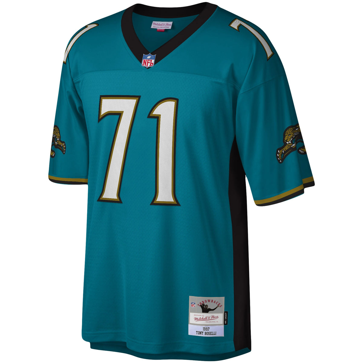 Jacksonville Jaguars Tony Boselli Mitchell & Ness Teal Legacy Replica Jersey