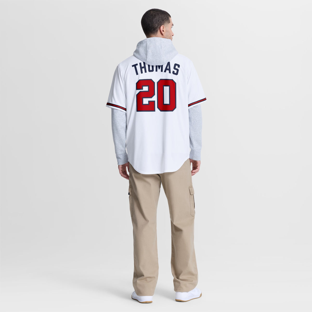 Atlanta Braves Lane Thomas White Home Replica Jersey
