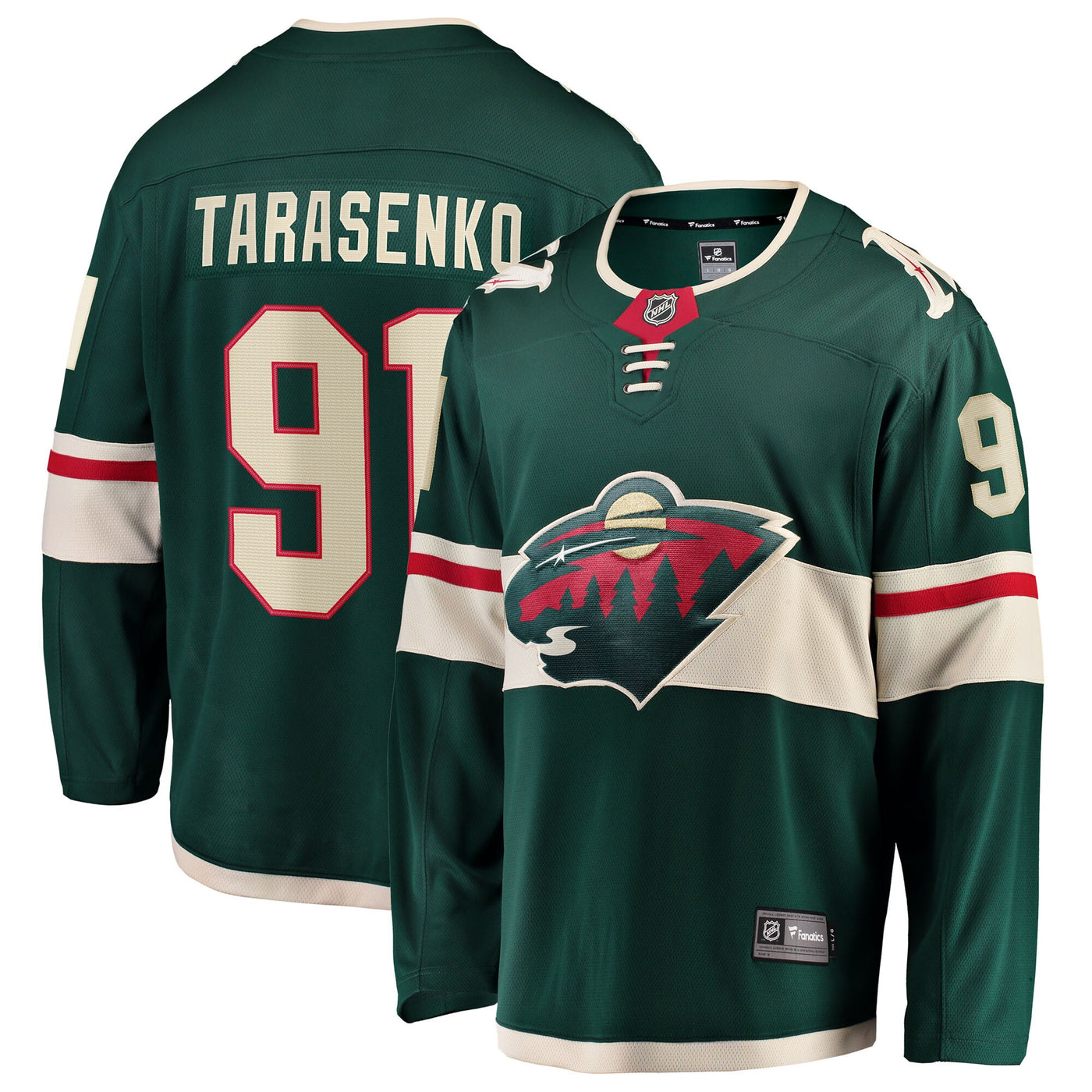 Minnesota Wild Vladimir Tarasenko Fanatics Green Home Breakaway Jersey