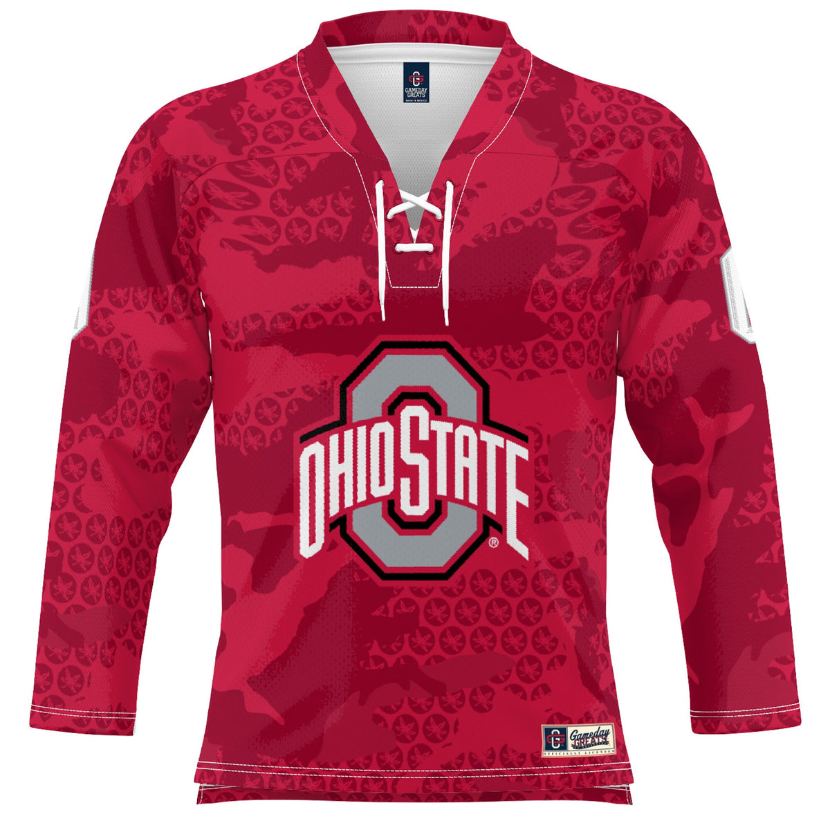 #0 Ohio State Buckeyes GameDay Greats Ice Hockey Jersey - Scarlet