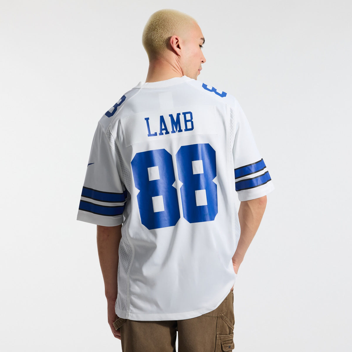 Dallas Cowboys CeeDee Lamb White Game Team Jersey