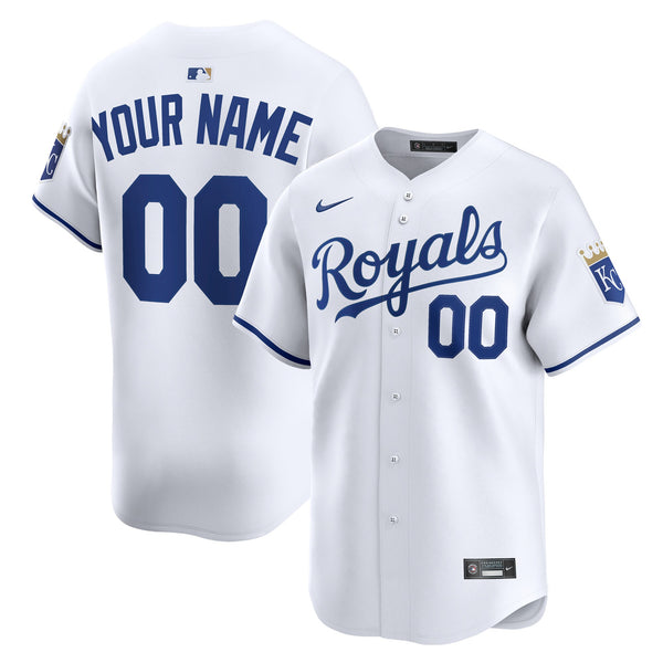 Kansas City Royals White Home Limited Custom Jersey