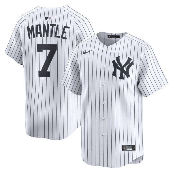New York Yankees Mickey Mantle White Home Limited Player Jersey