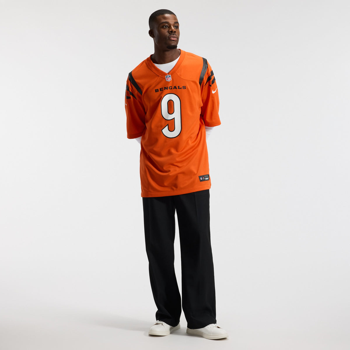 Cincinnati Bengals Joe Burrow Orange Alternate Game Jersey