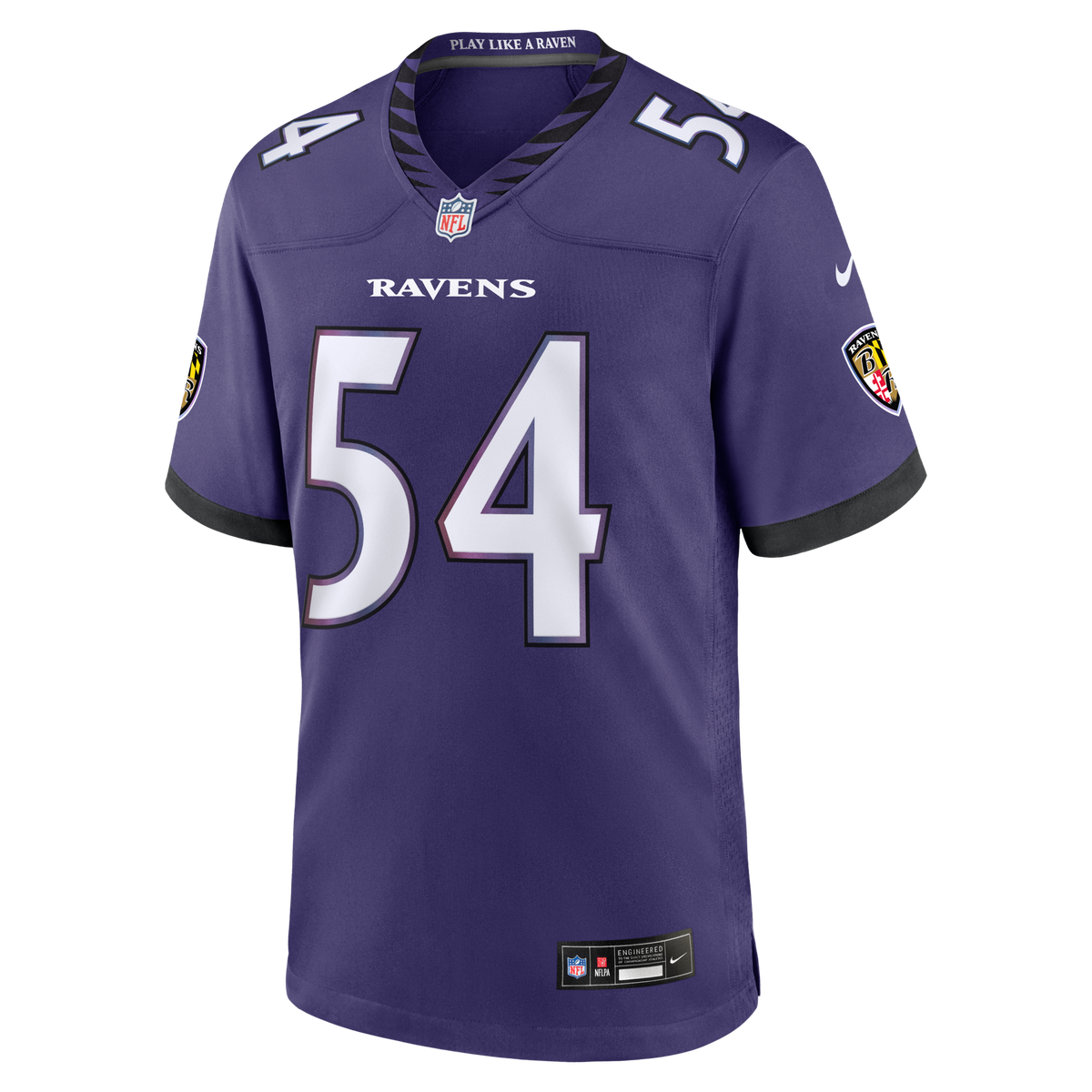 Baltimore Ravens Jovaughn Gwyn Purple Team Game Jersey