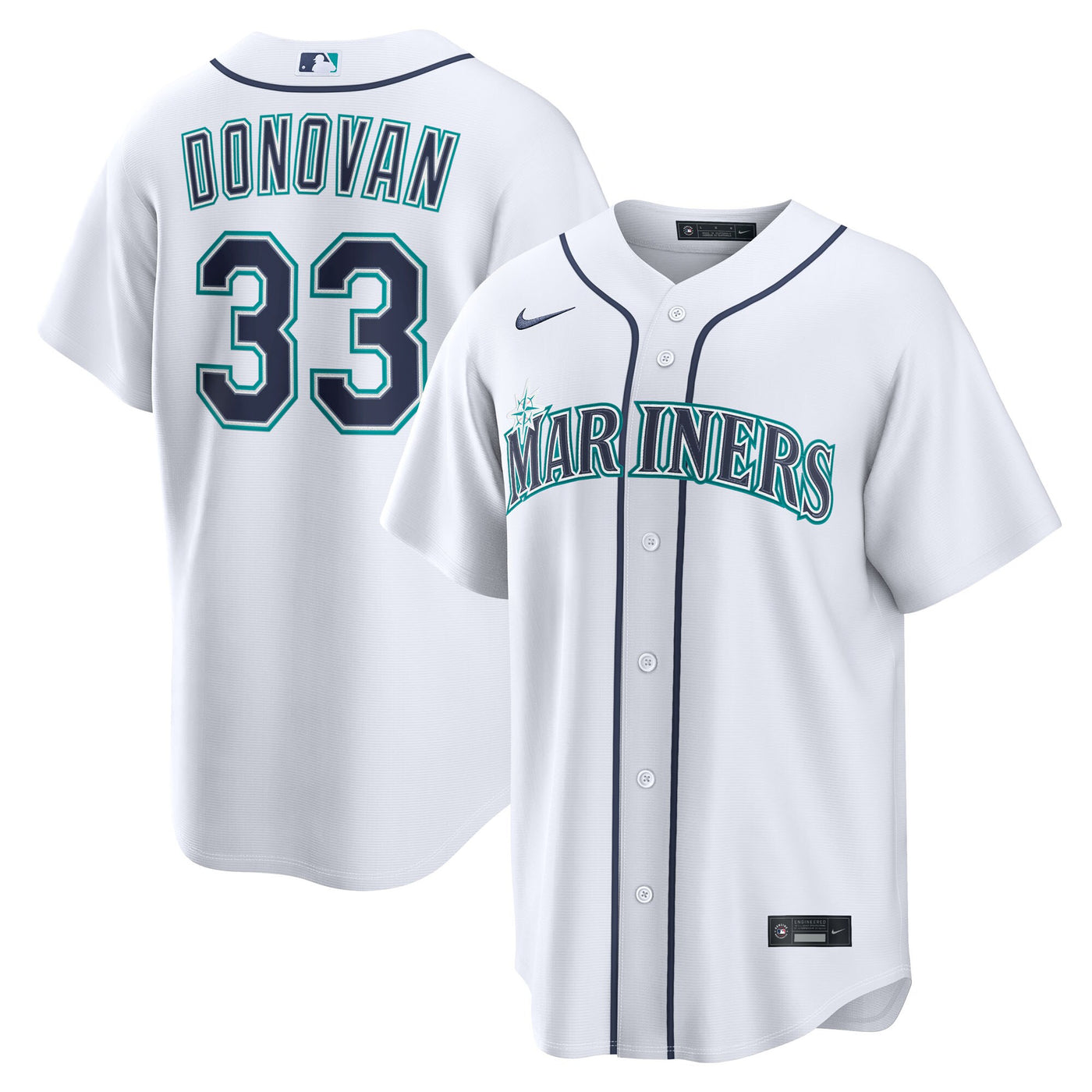 Seattle Mariners Brendan Donovan Nike White Home Replica Jersey