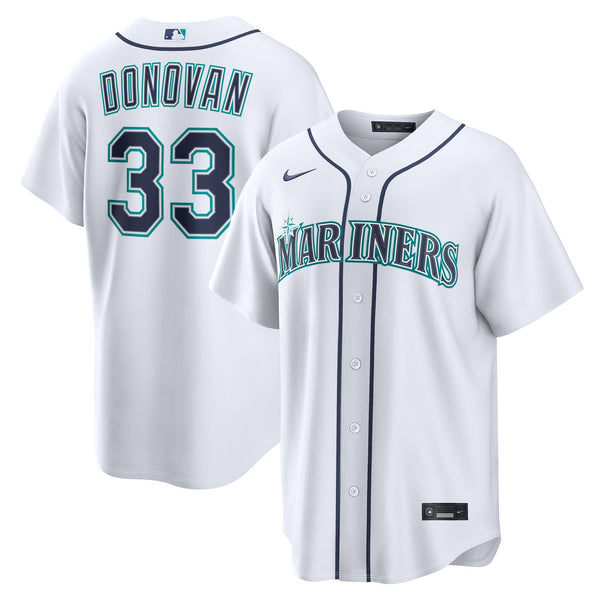 Seattle Mariners Brendan Donovan Nike White Home Replica Jersey