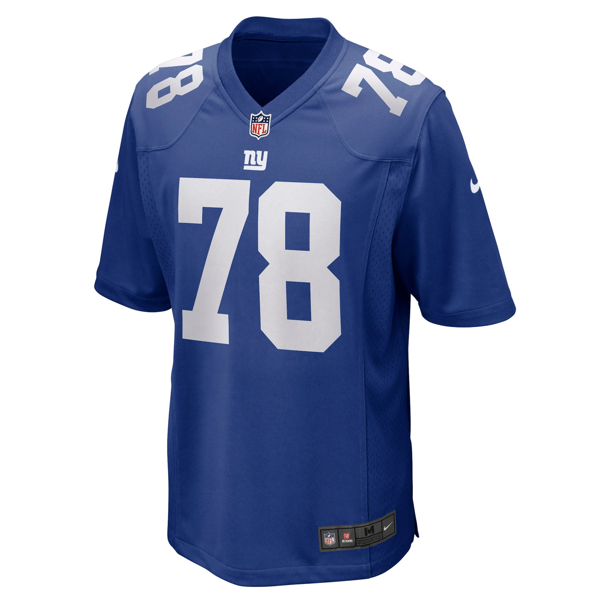 New York Giants Andrew Thomas Royal Player Game Jersey