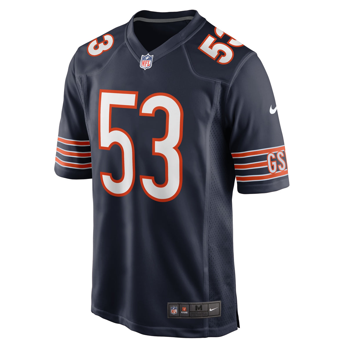 Chicago Bears TJ Edwards Navy Game Player Jersey