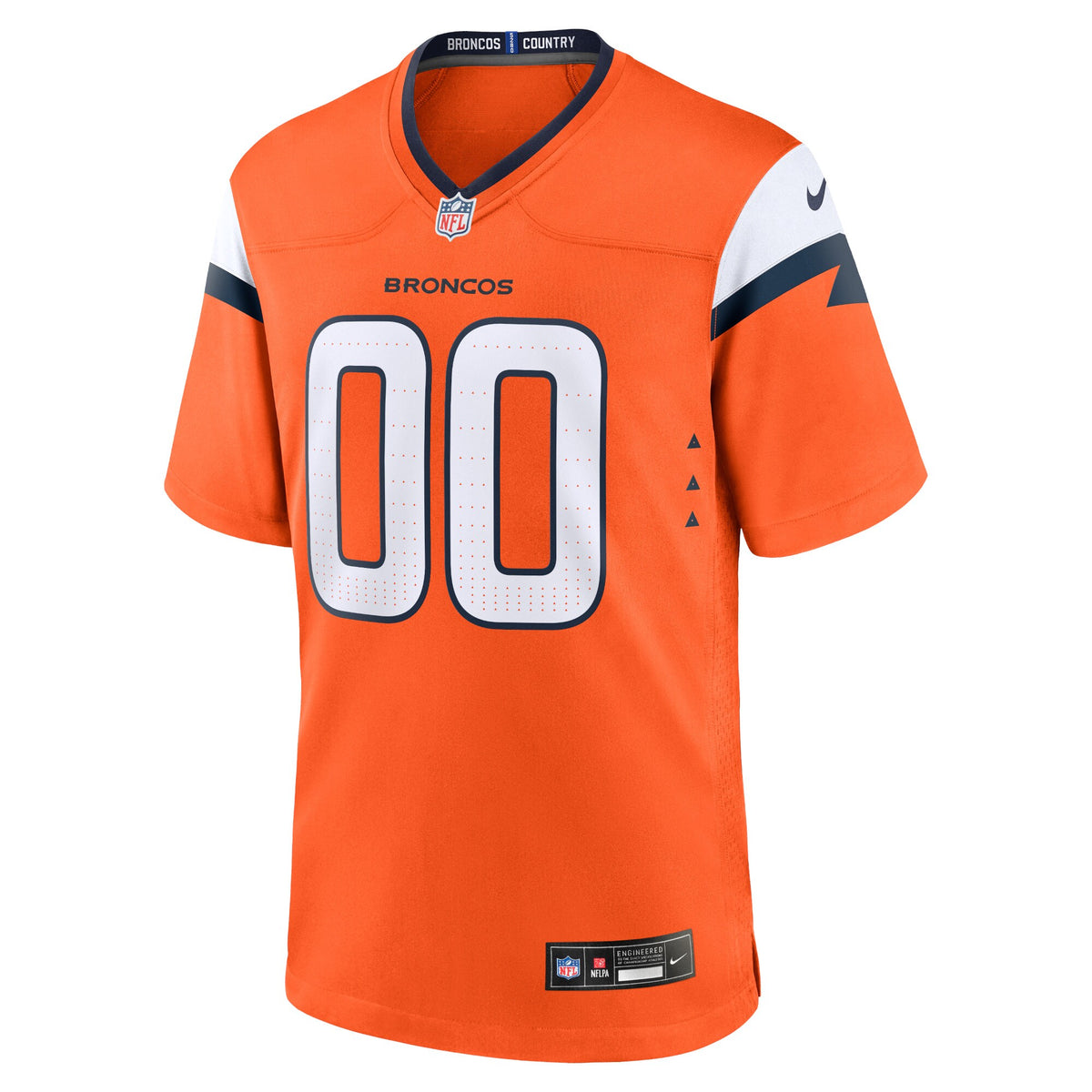 Denver Broncos Orange Team Custom Game Jersey