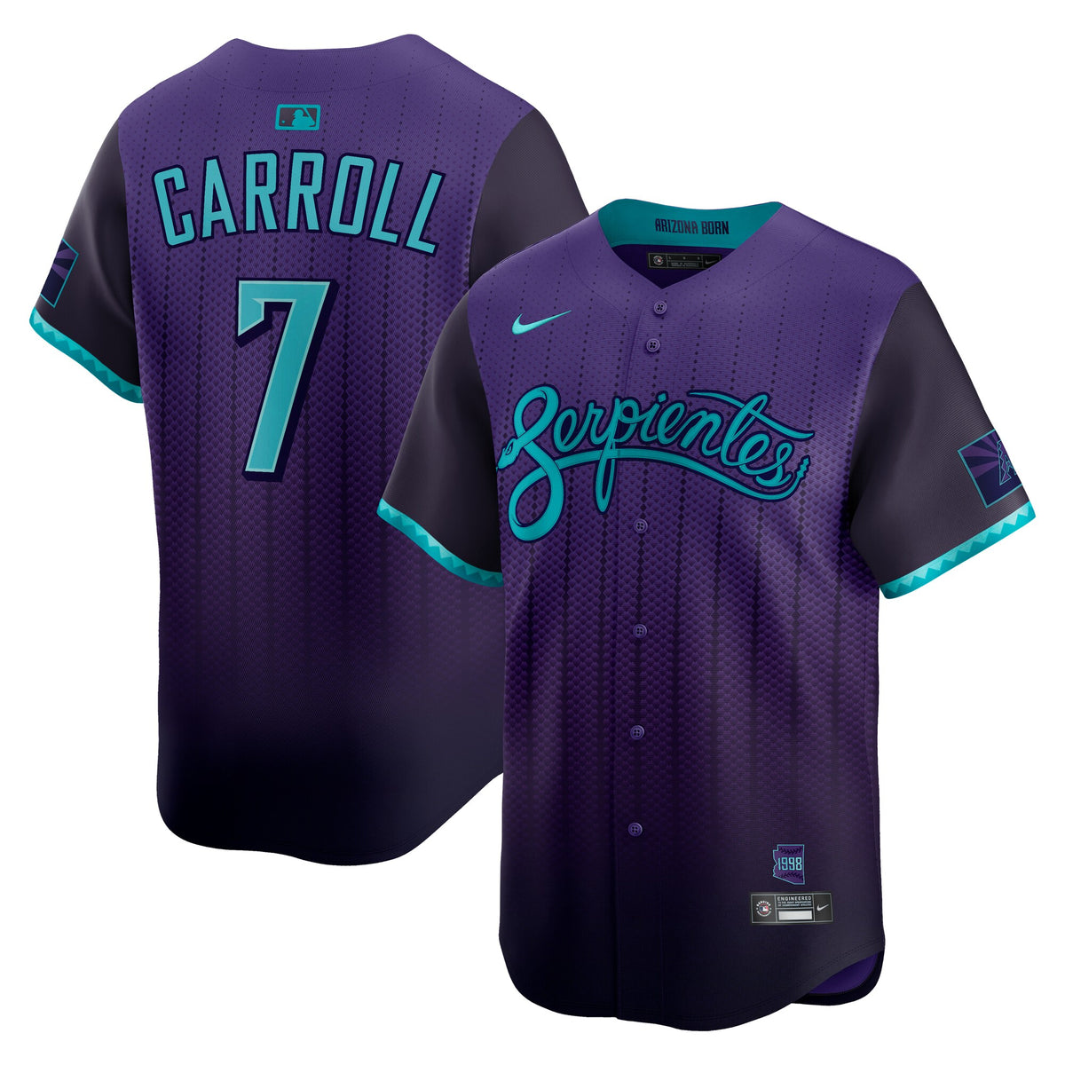 Arizona Diamondbacks Corbin Carroll Purple 2025 City Connect Limited Player Jersey