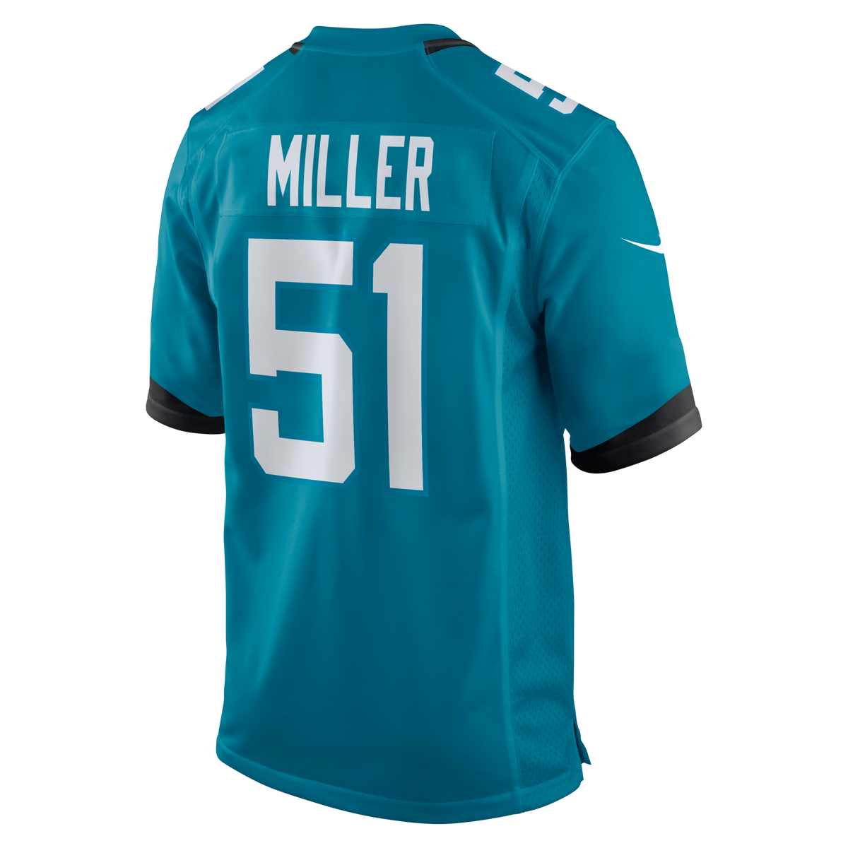 Jacksonville Jaguars Ventrell Miller Teal Game Jersey