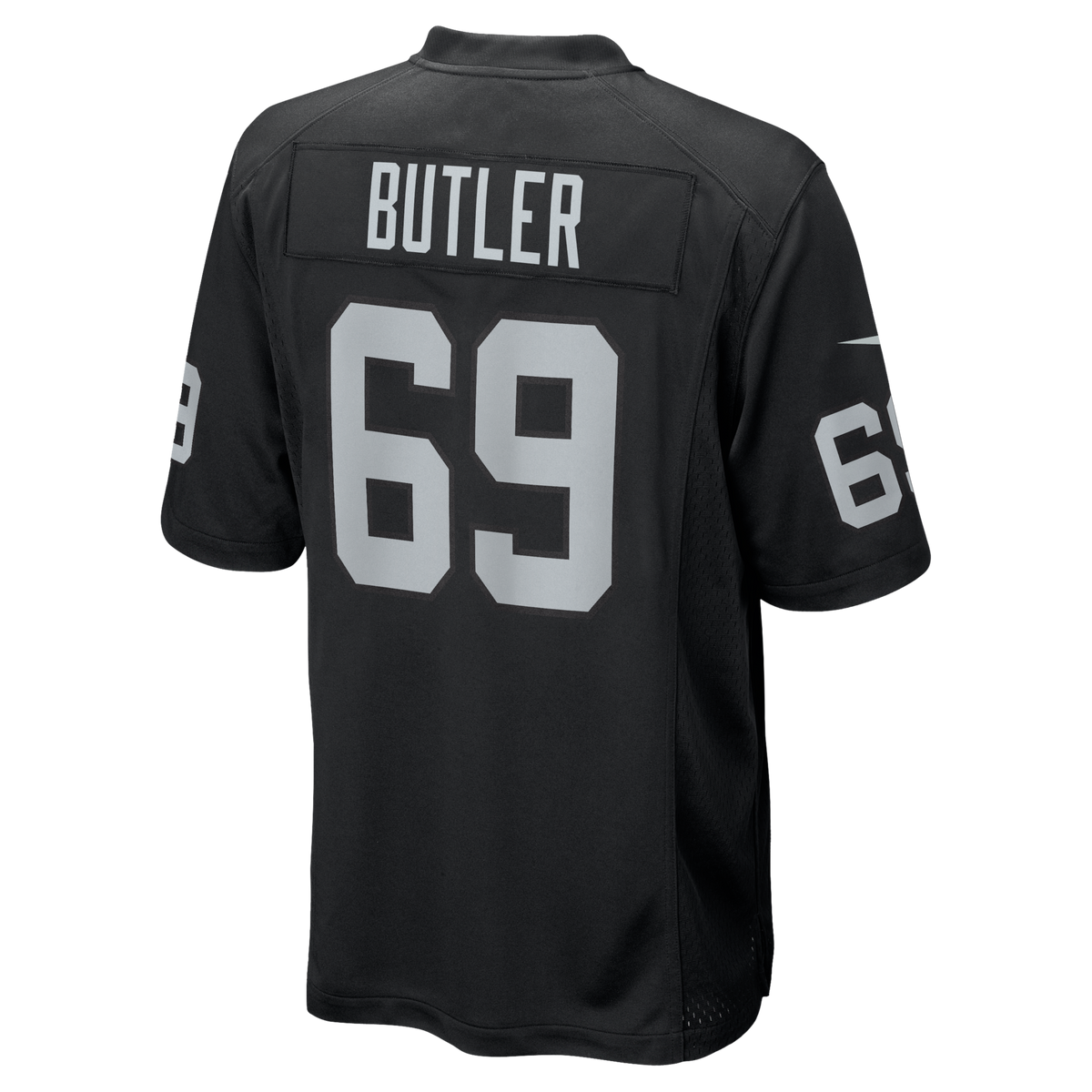 Las Vegas Raiders Adam Butler Black Team Game Jersey