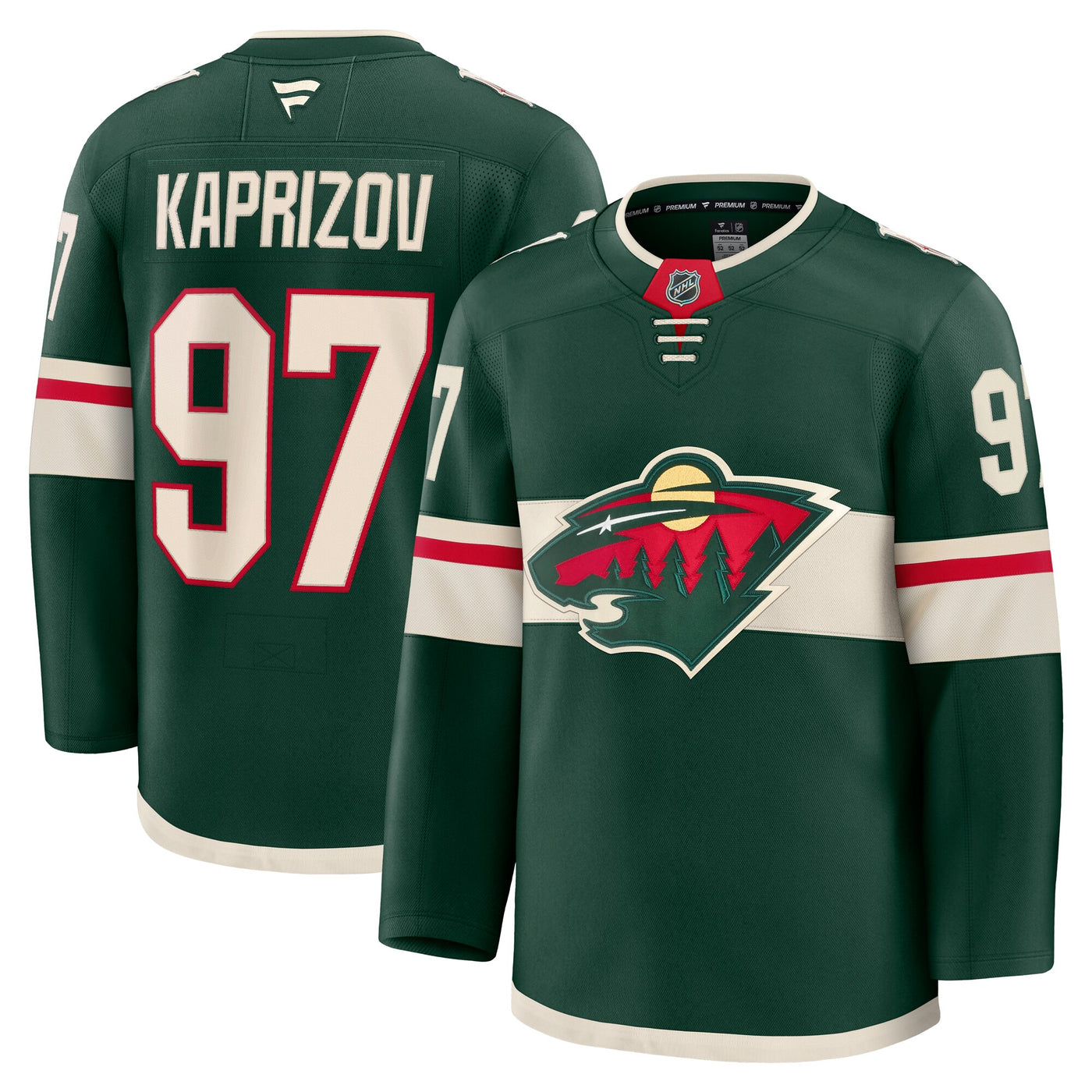 Minnesota Wild Kirill Kaprizov Fanatics Green Home Premium Jersey