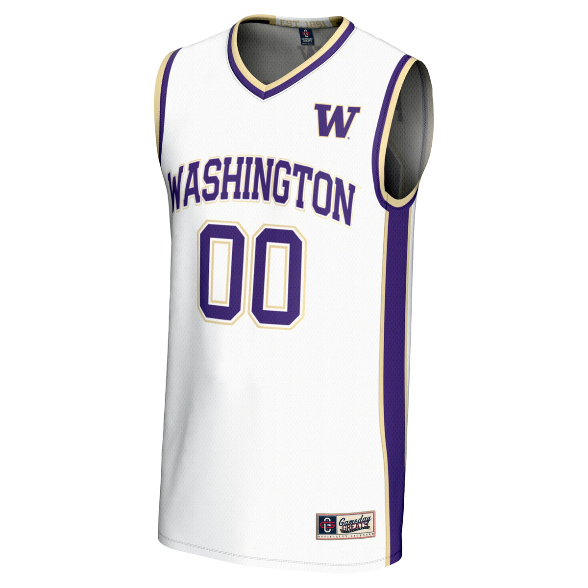 Washington Huskies GameDay Greats NIL Pick-A-Player Lightweight Basketball Fashion Jersey - White