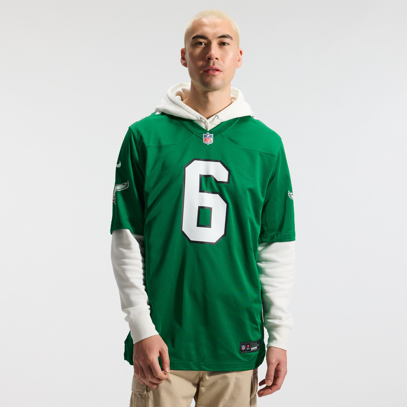 Philadelphia Eagles DeVonta Smith Nike Kelly Green Alternate Game Player Jersey