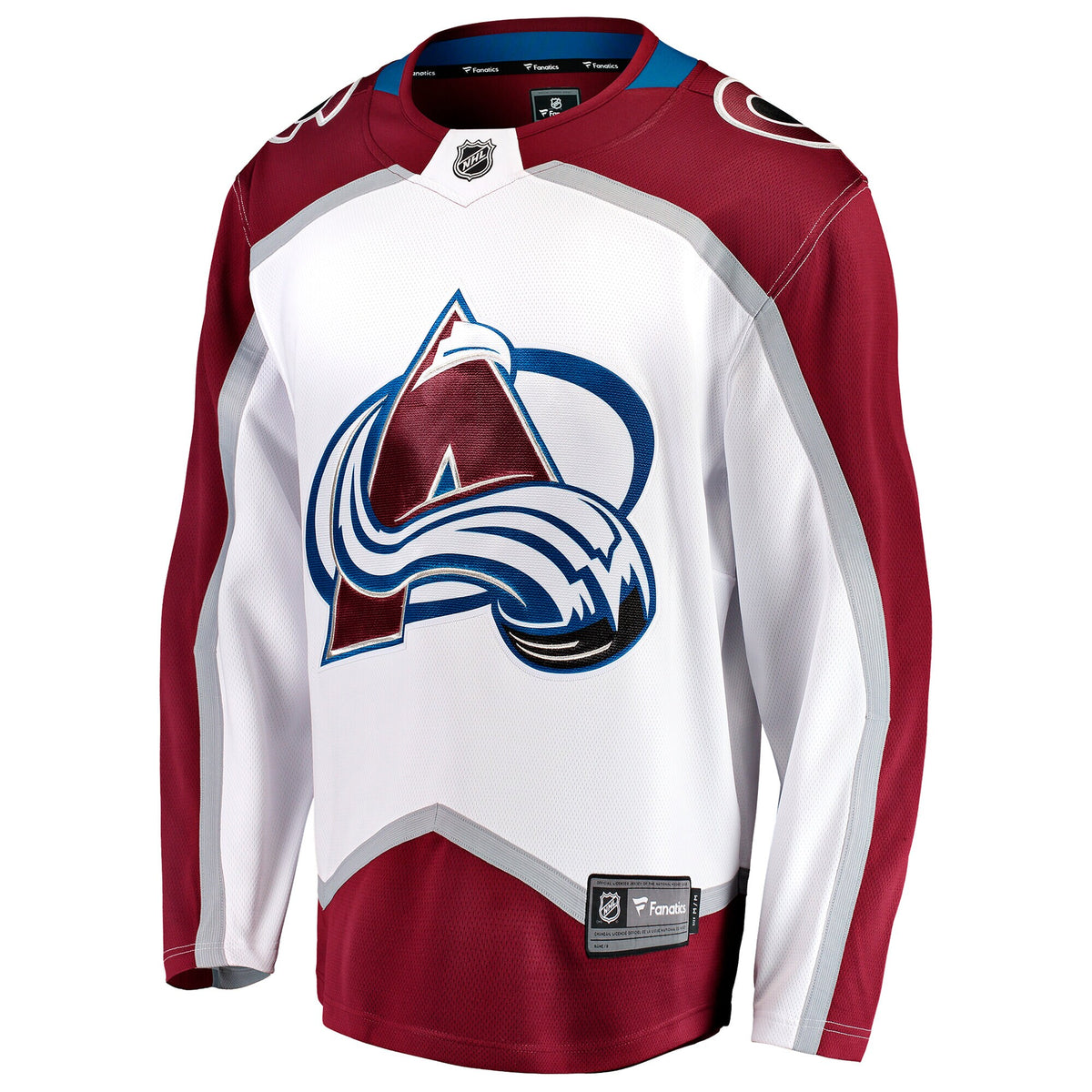 Colorado Avalanche Fanatics White Away Breakaway Jersey