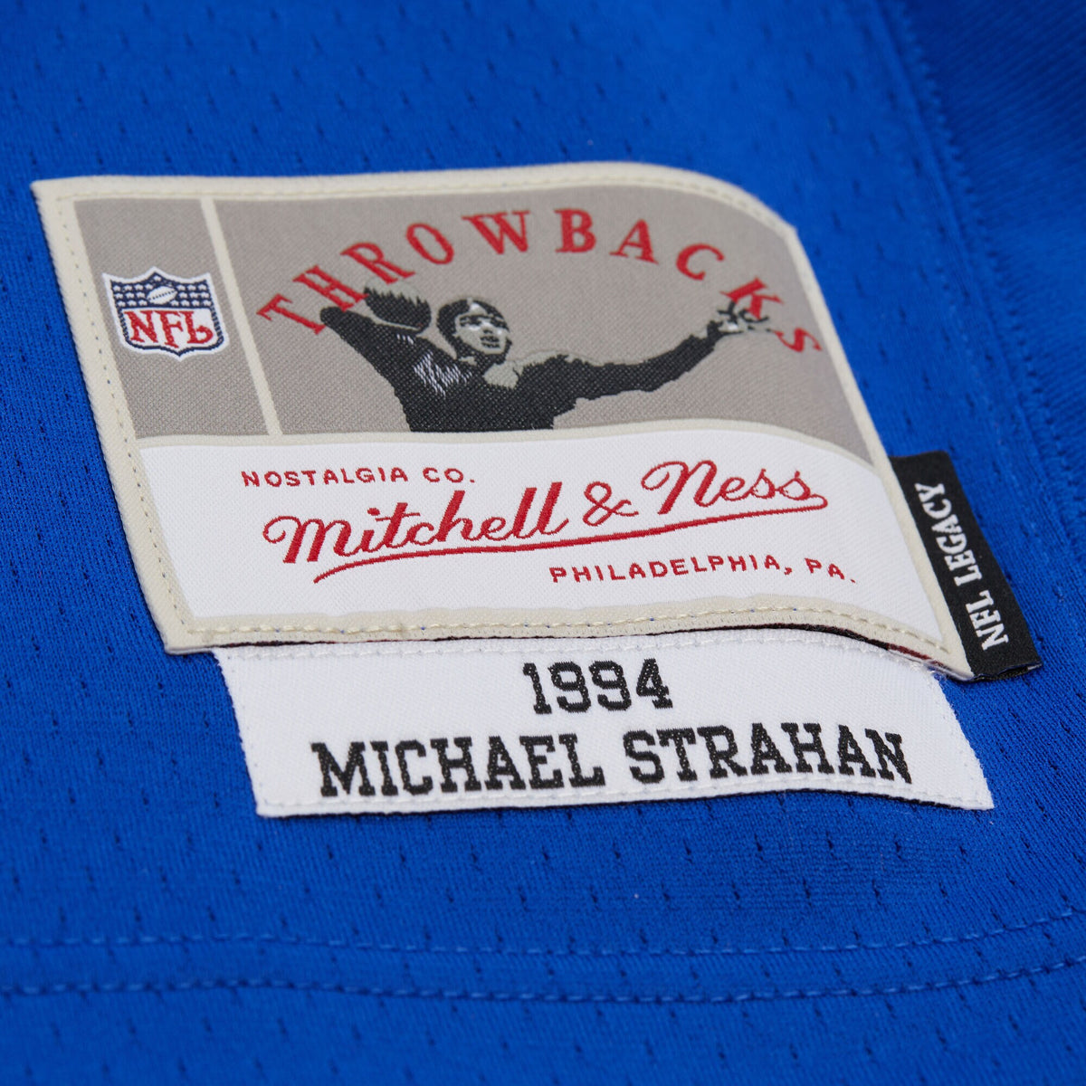 New York Giants Michael Strahan Mitchell & Ness Royal 1994 Legacy Replica Jersey