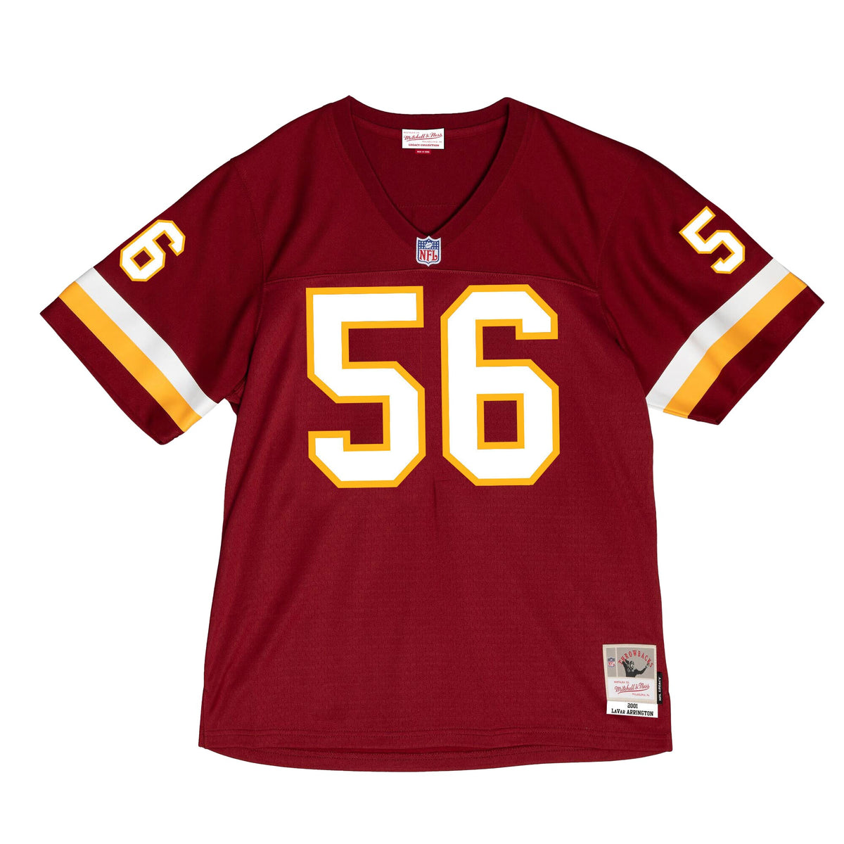 Washington Commanders LaVar Arrington Mitchell & Ness Burgundy 2001 Legacy Throwback Replica Jersey