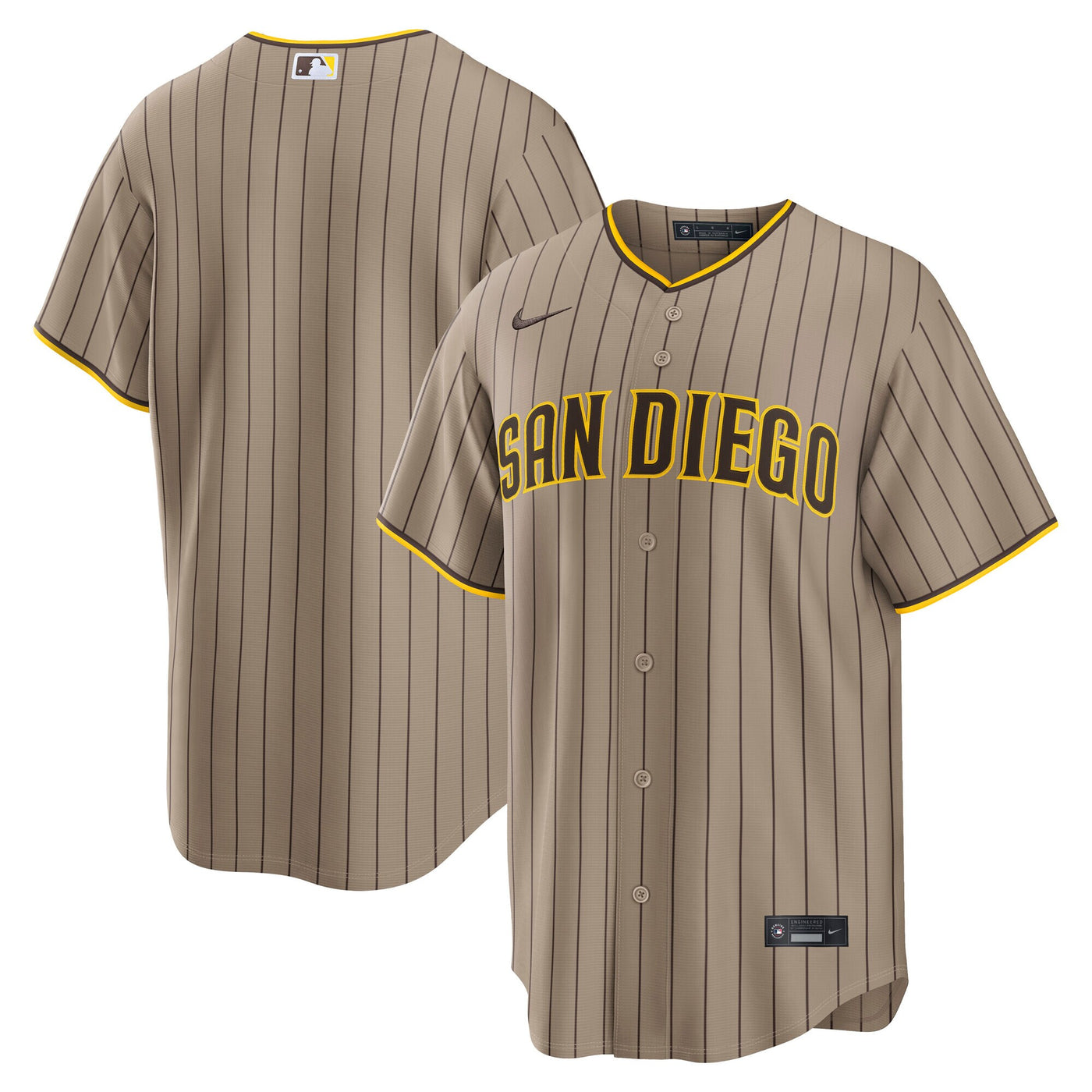 San Diego Padres Nike Sand Alternate Replica Jersey