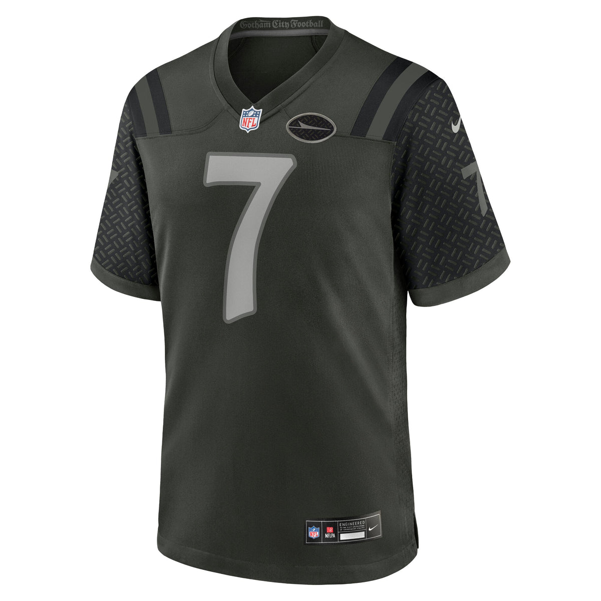 New York Jets Justin Fields Nike Gotham Green 2025 Rivalries Collection Game Jersey