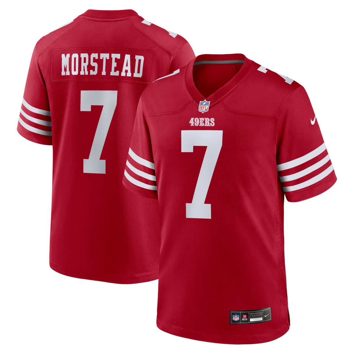 San Francisco 49ers Thomas Morstead Scarlet Team Game Jersey