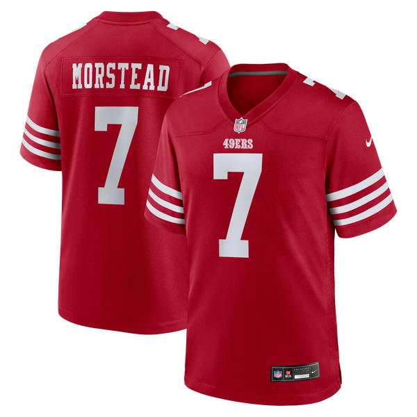 San Francisco 49ers Thomas Morstead Scarlet Team Game Jersey