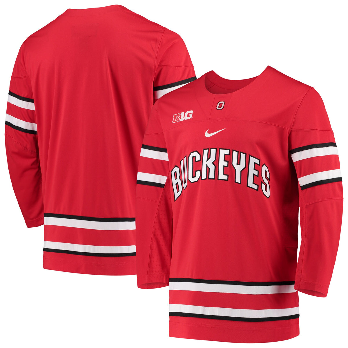 Ohio State Buckeyes Replica Team Hockey Jersey - Scarlet