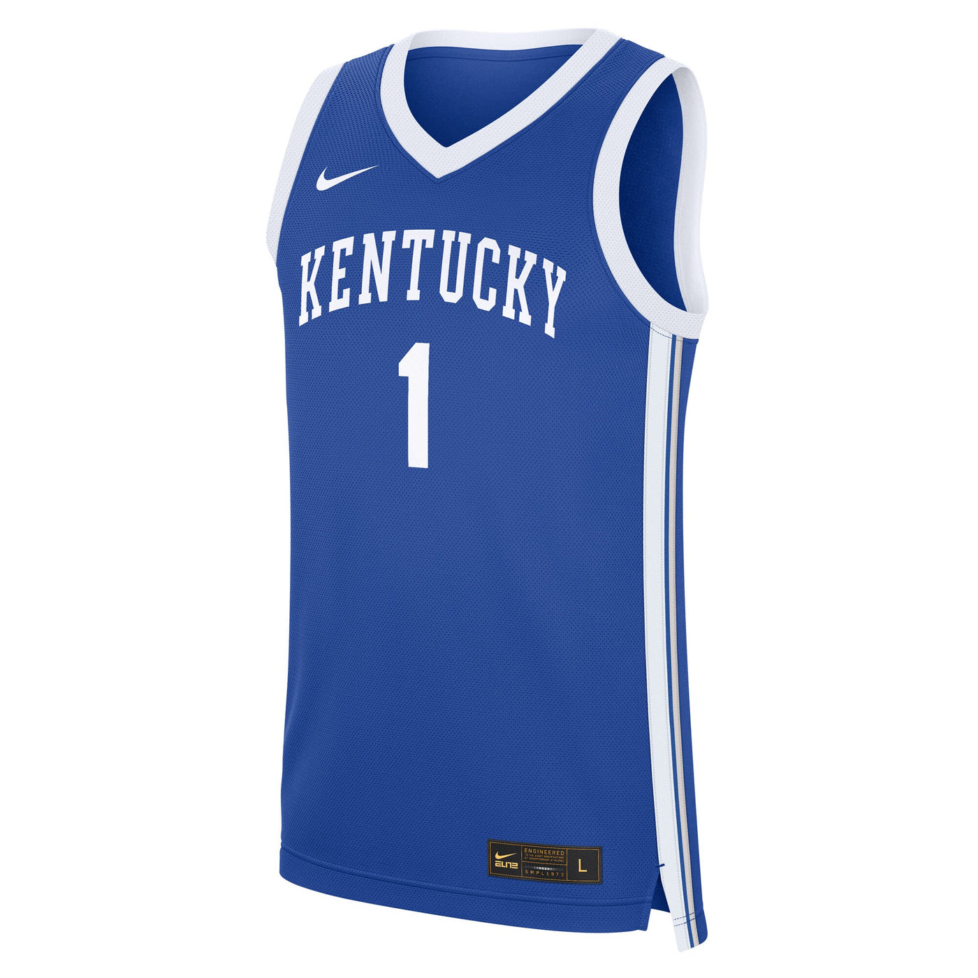 Nike #1 Royal Kentucky Wildcats Road Replica Jersey