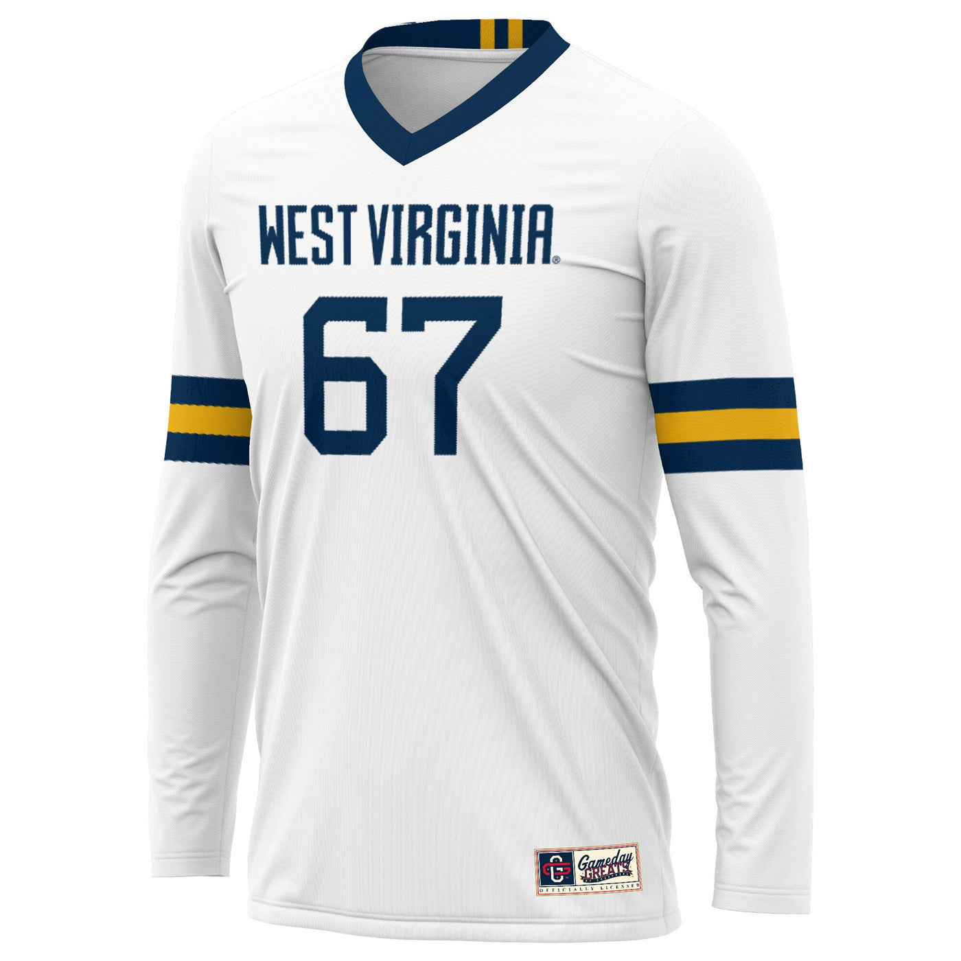 GameDay Greats #1 White West Virginia Mountaineers Lightweight Volleyball Jersey