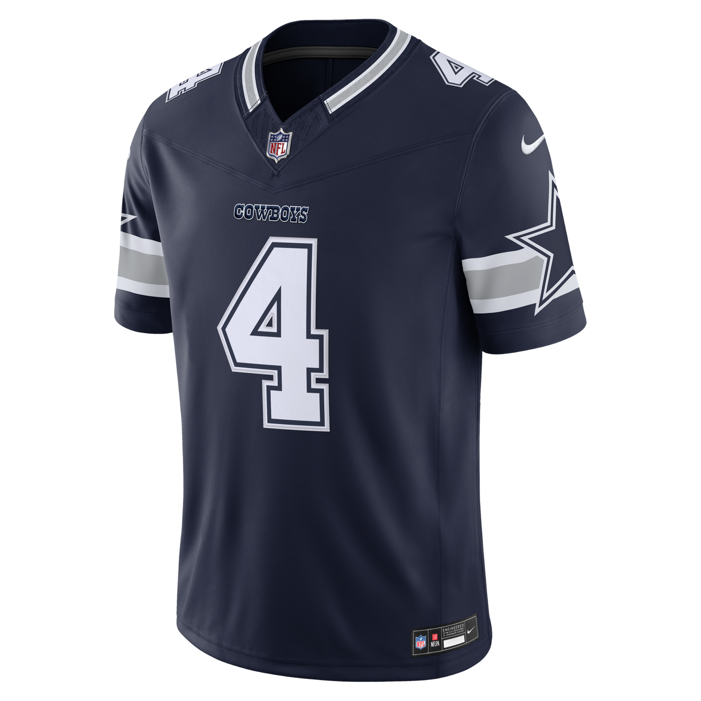 Dallas Cowboys Dak Prescott Nike Navy Team Vapor F.U.S.E. Stitched Limited Jersey