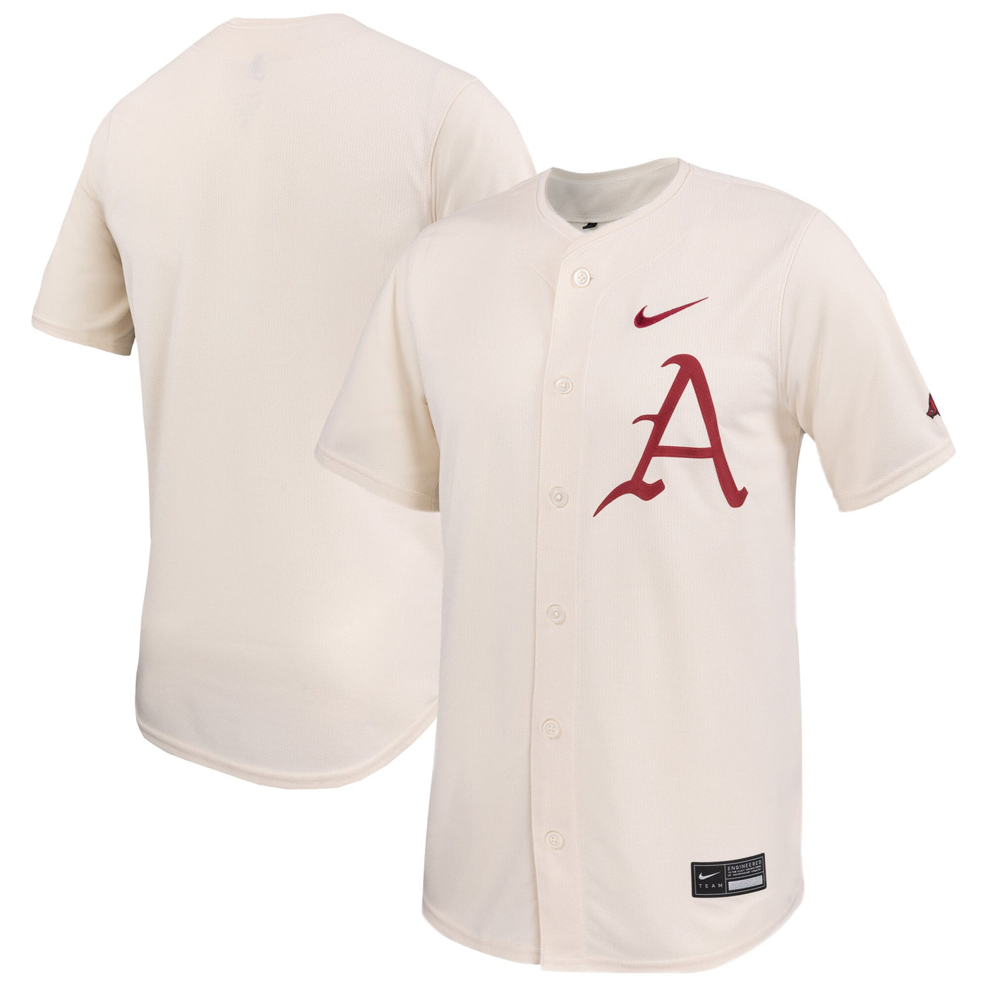 Nike Natural Arkansas Razorbacks Limited Baseball Jersey